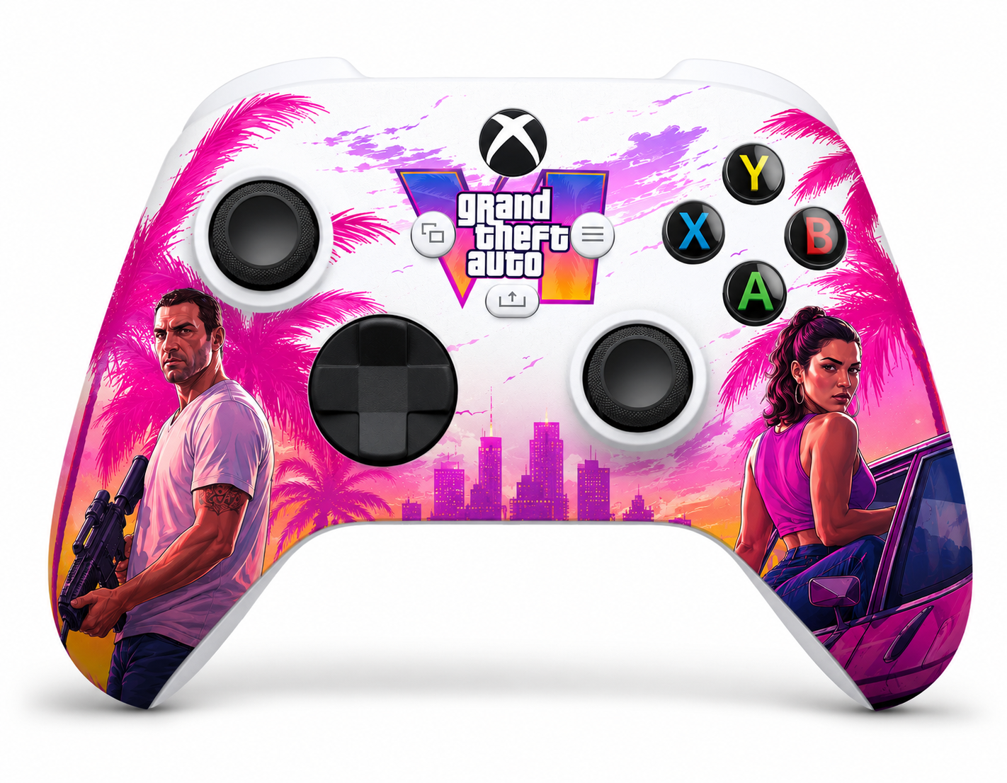 ChatGPT Image 21 jun 2026, 14_36_38 Mando Xbox Series X temática GTA VI - Imagen 1